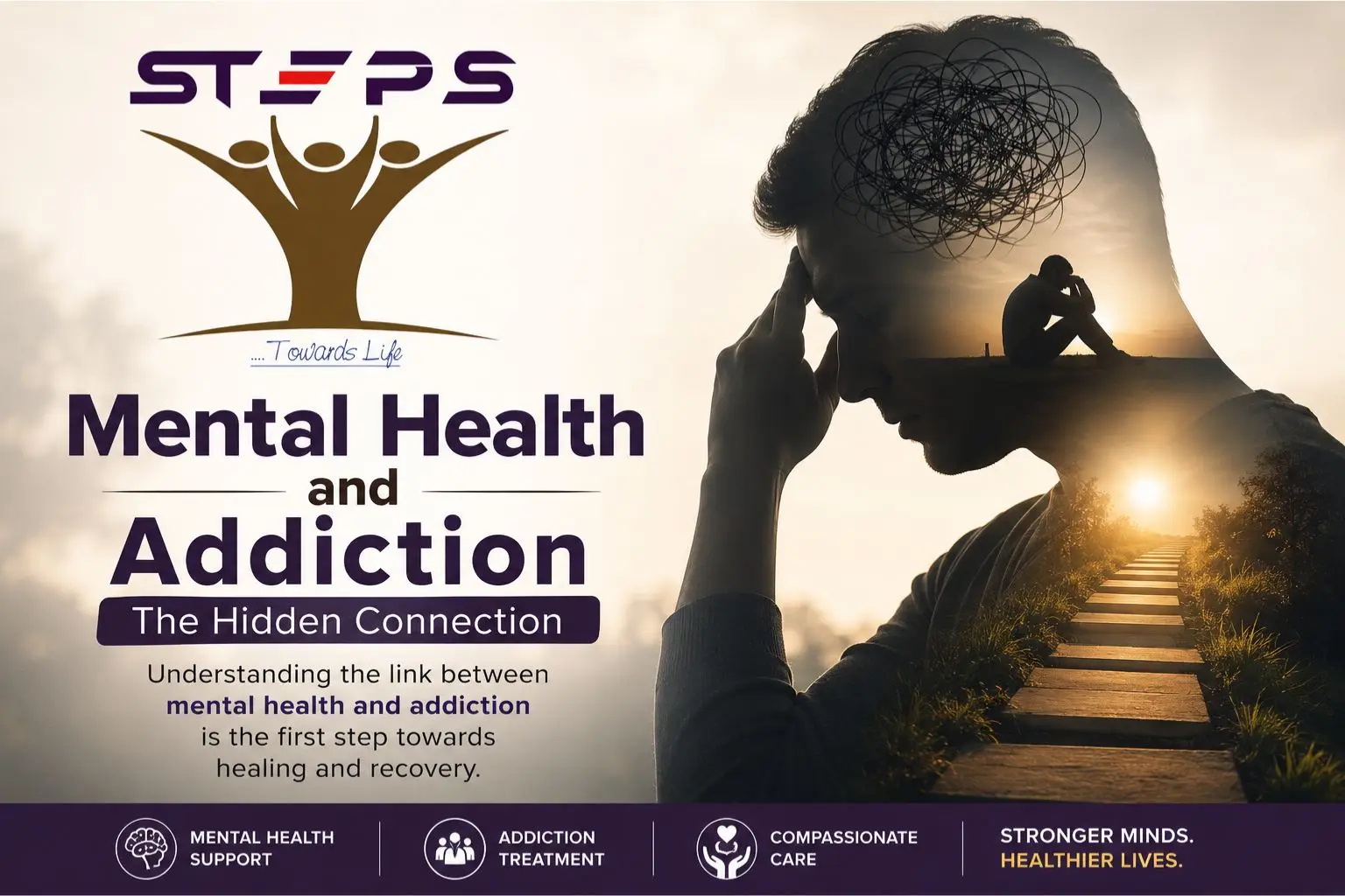 Mental health and addiction recovery support at STEPS Deaddiction & Mental Health Services Odisha